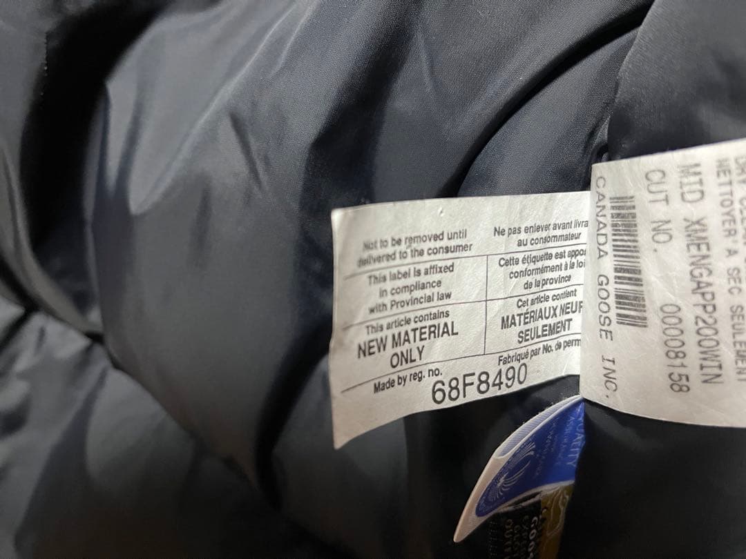 ザキ　カナダグース　ダウンベスト（黒／Lサイズ）