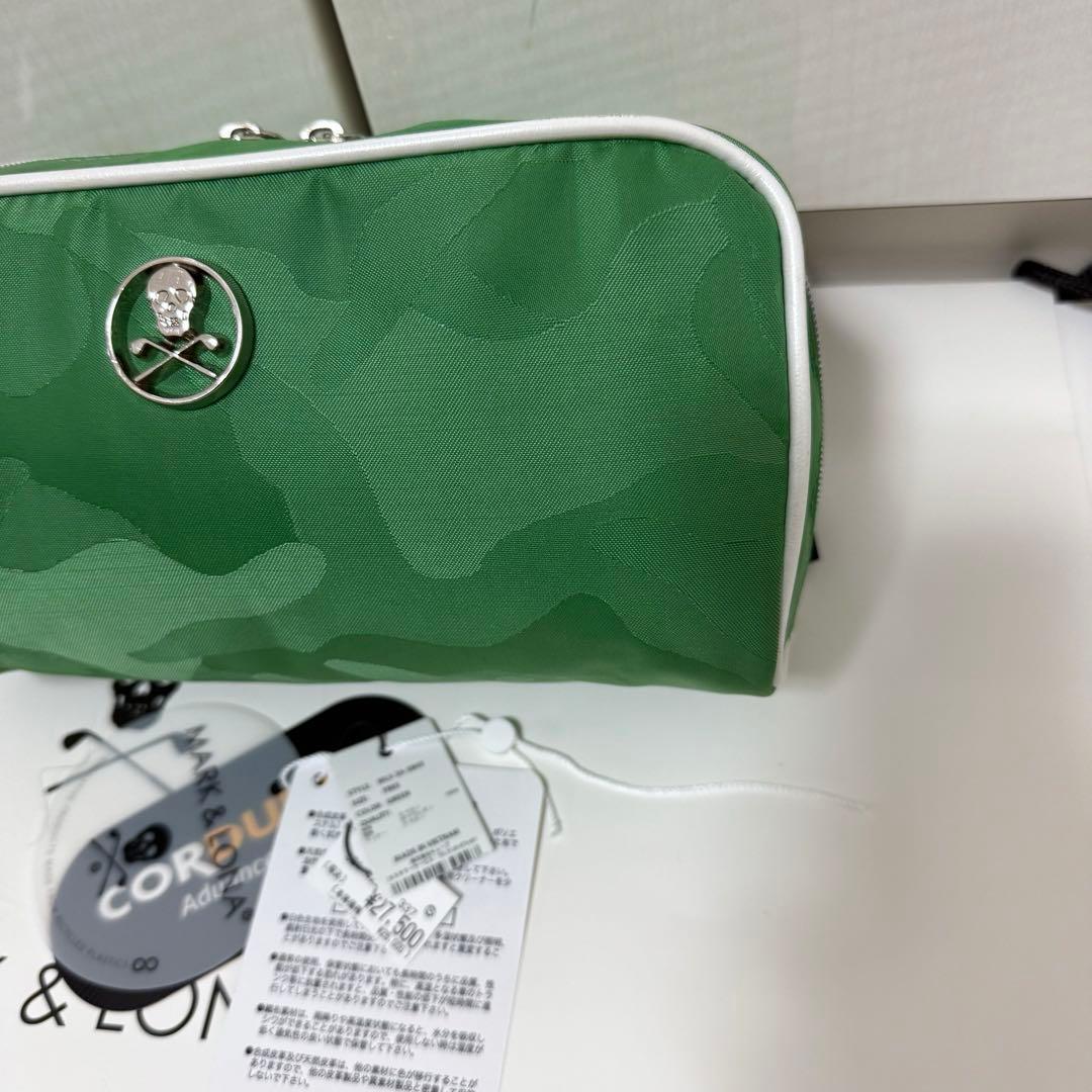 美品 ☆ MARK&LONA ポーチ クラッチ 緑 マーク&ロナ カートバッグ
