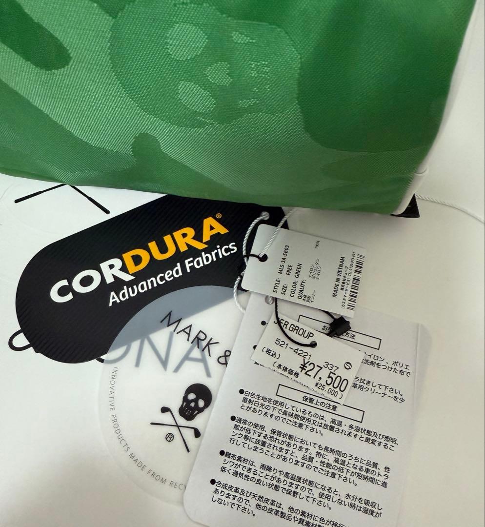 美品 ☆ MARK&LONA ポーチ クラッチ 緑 マーク&ロナ カートバッグ