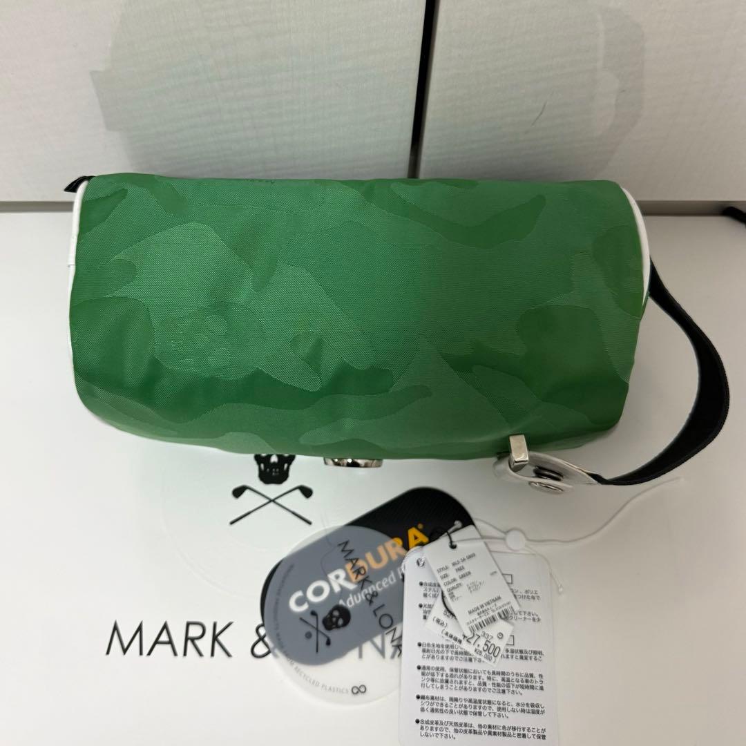 美品 ☆ MARK&LONA ポーチ クラッチ 緑 マーク&ロナ カートバッグ