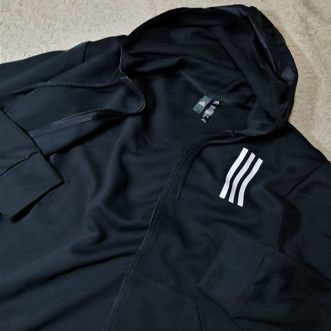 ★アディダス★OVERLAY ジップパーカー フーディ切替 レア Y2K 特大