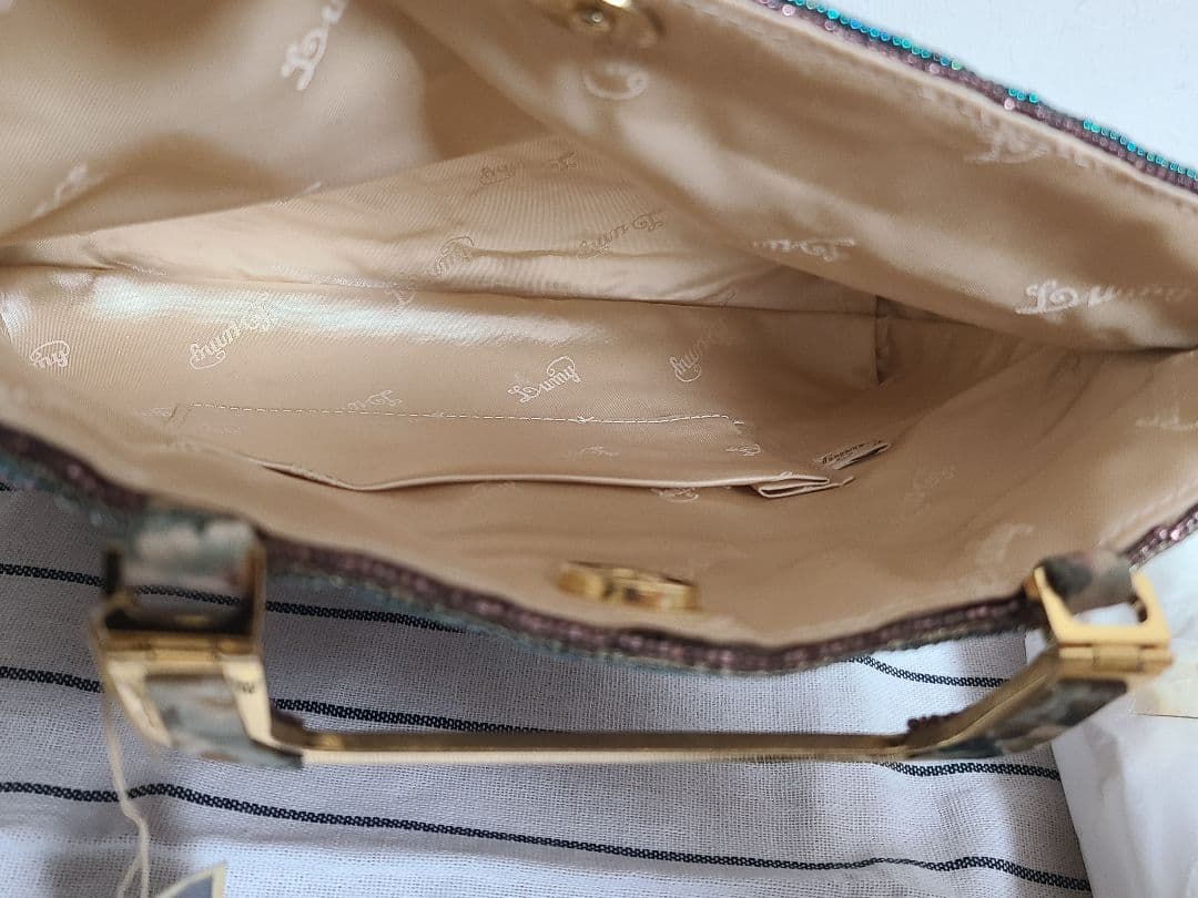 皇室御用達 ルミーはしもと ビーズバッグ パーティーバッグ クラッチバッグ