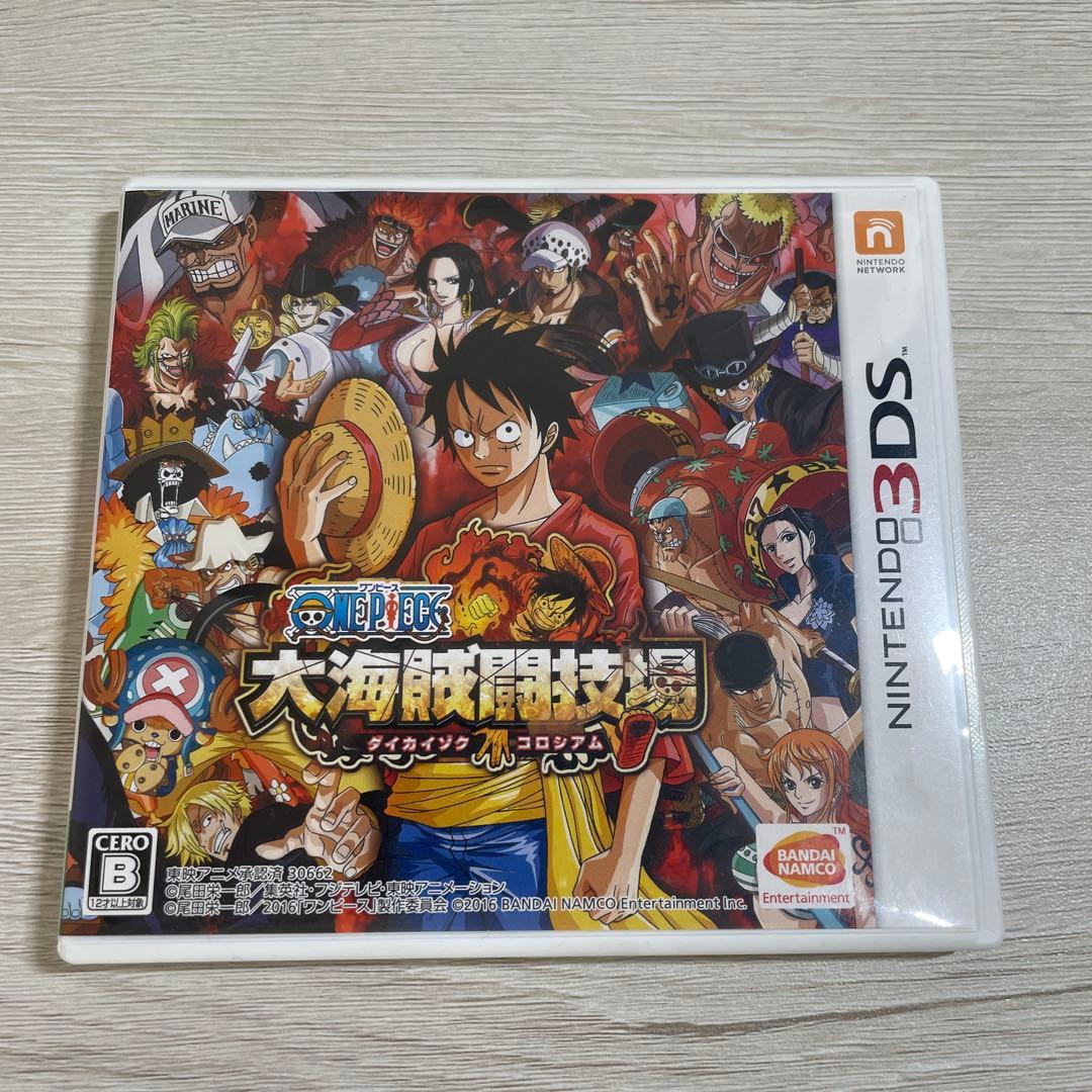 【希少・大海賊闘技場入り】ワンピース 3DS/DSソフト4本＋特典カード付