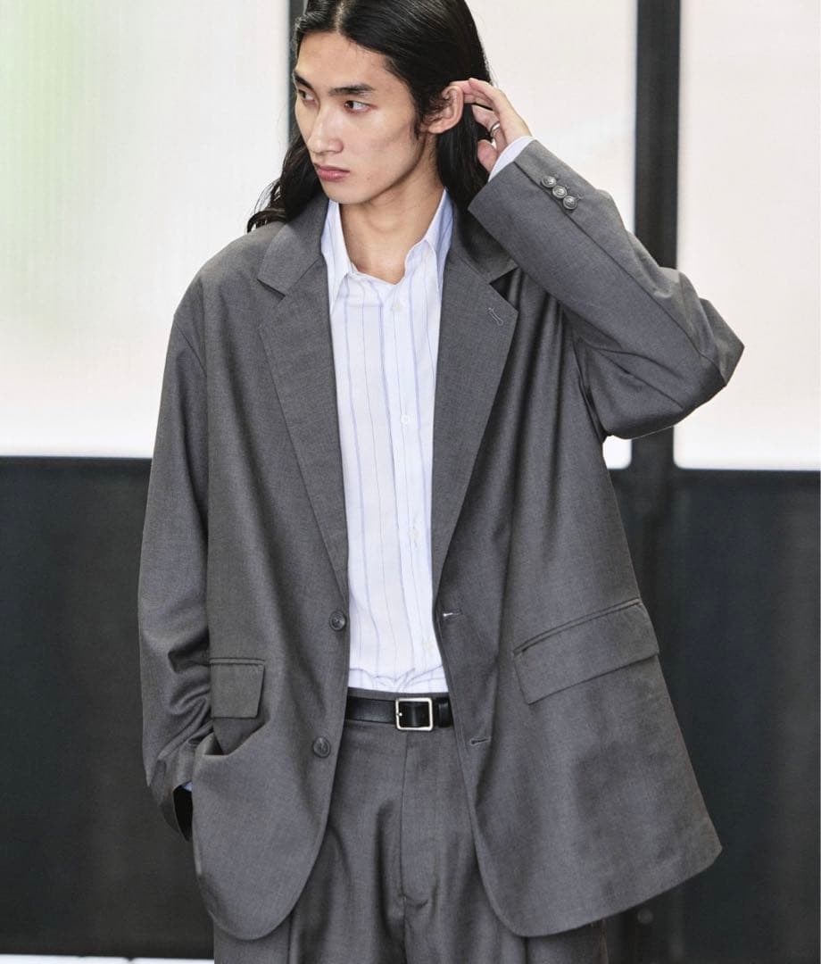 限定展開 リラックスフィット TR セットアップ/シングル グレー Lサイズ