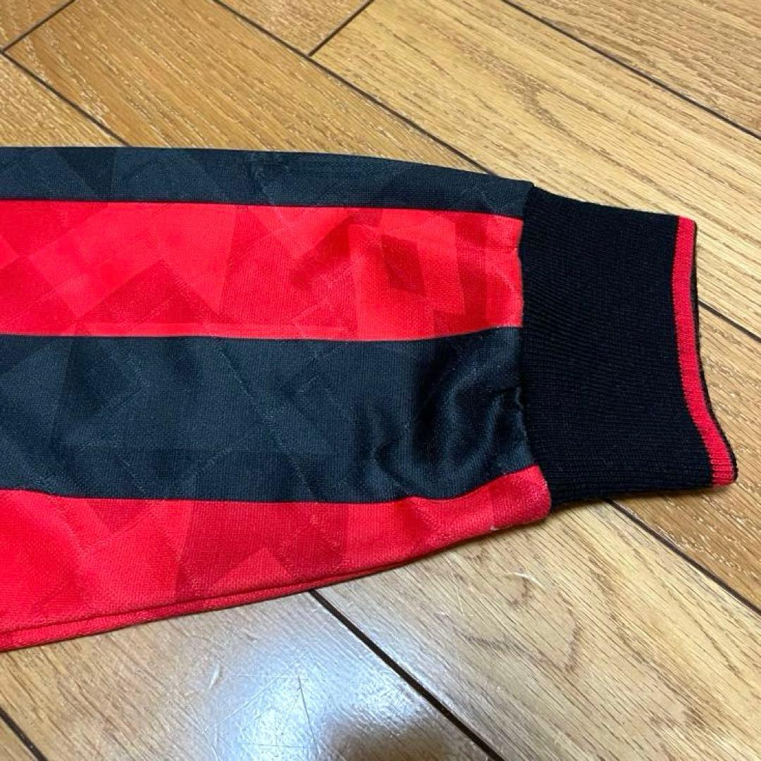 イタリア製 ビンテージ ACミラン lotto 長袖 ゲームシャツ ユニフォーム