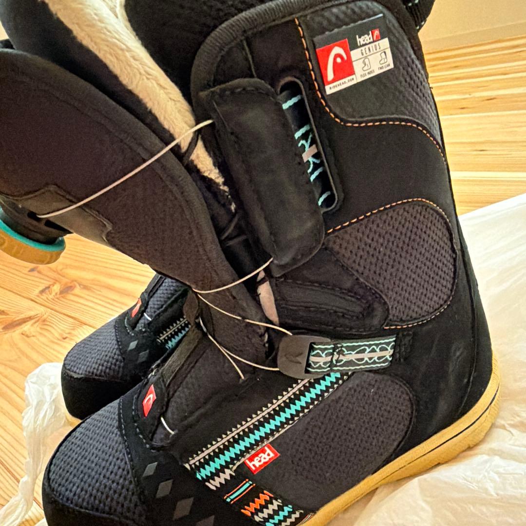 HEAD スノーボードブーツ BOAダイアル式 システム ブラック 23.5cm