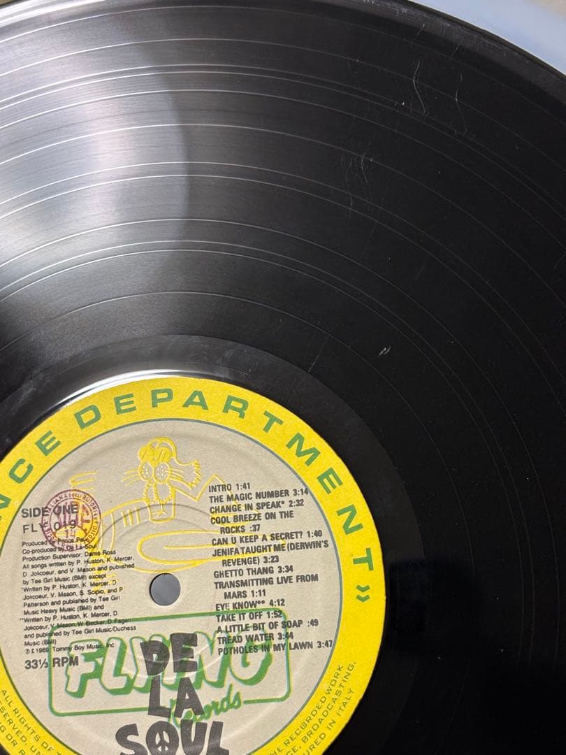 希少2枚組 De La Soul 3 Feet High and Rising