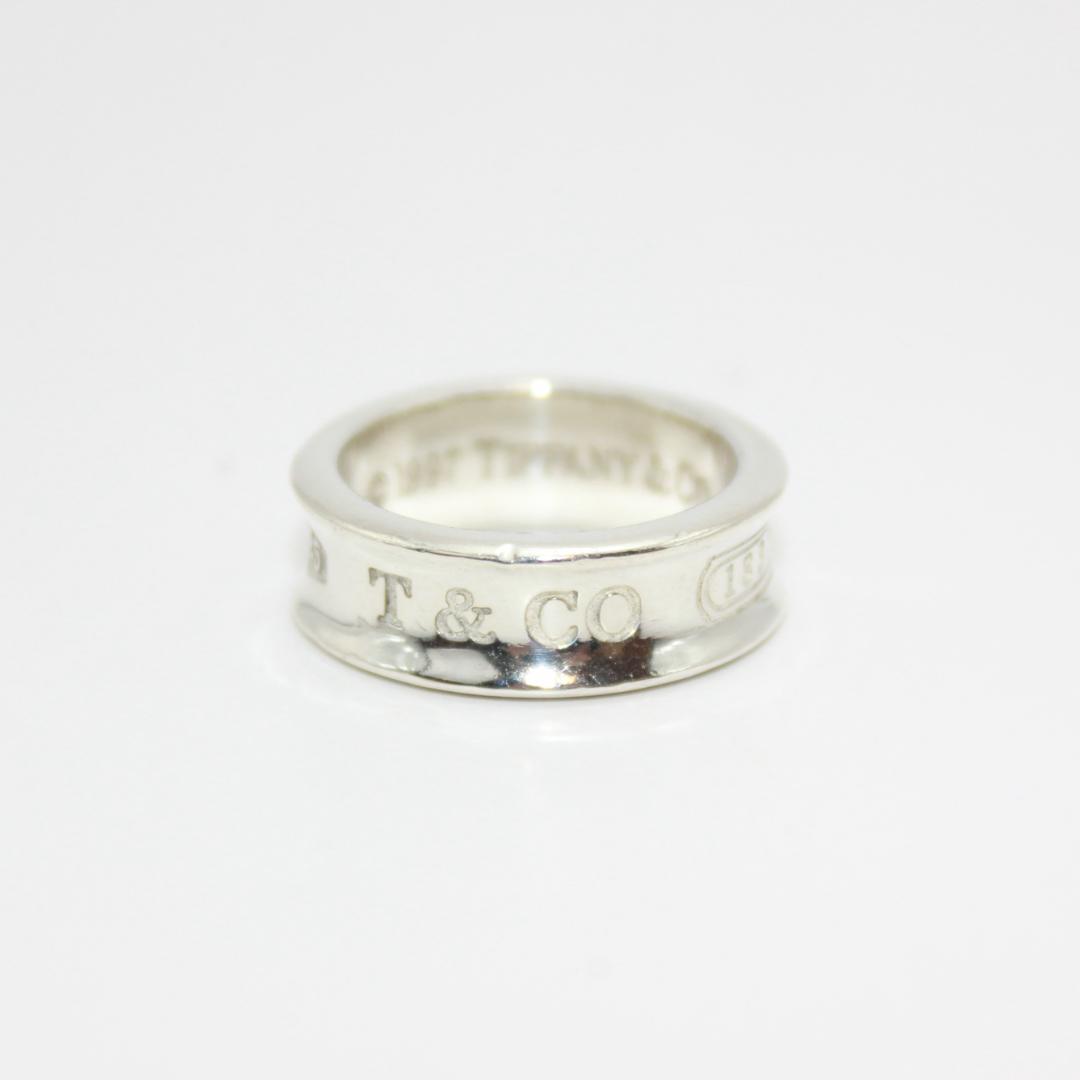 美品 Tiffany&Co. アクセサリー ナロー シルバー リング 指輪 9号