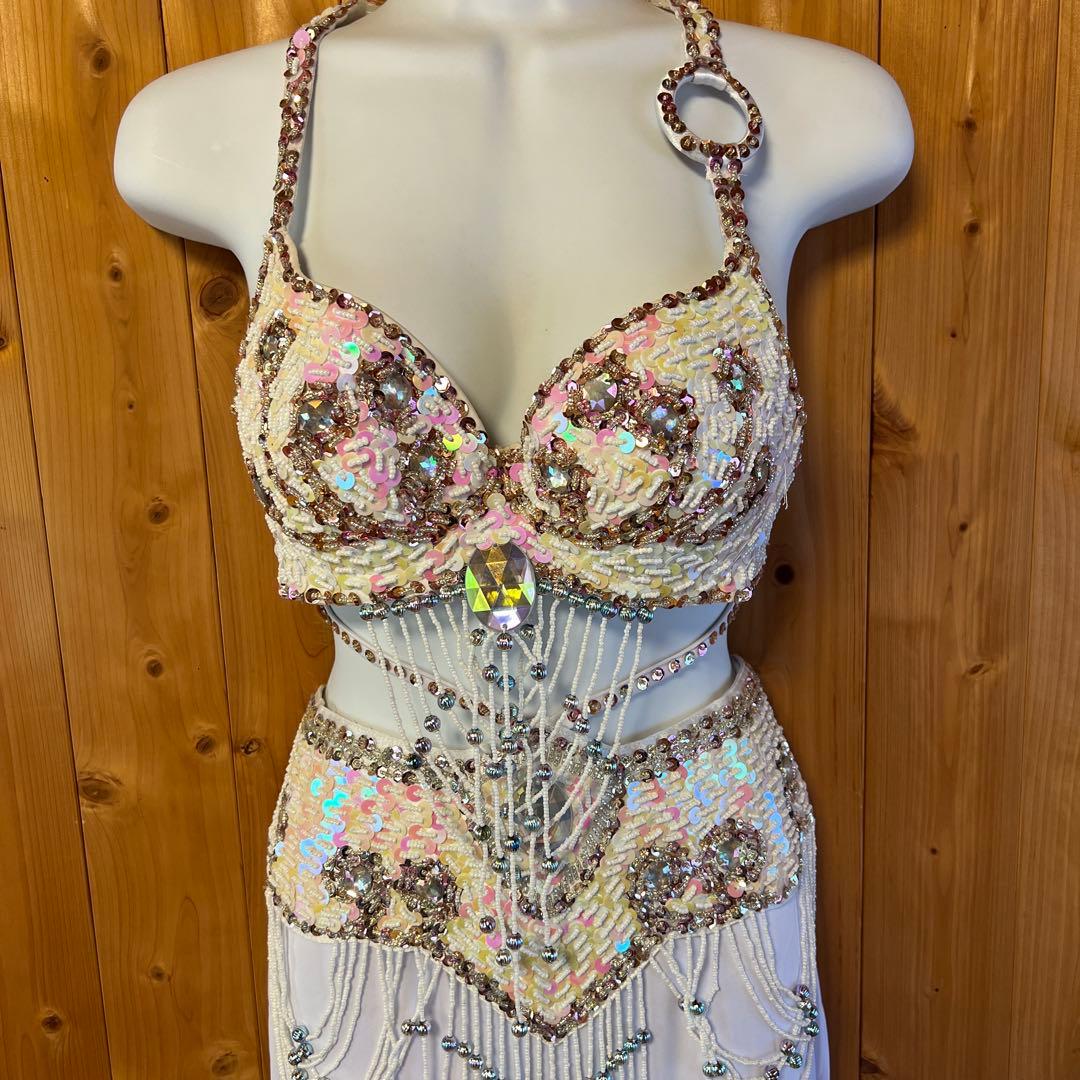 ベリーダンス セットアップ 衣装 ホワイト