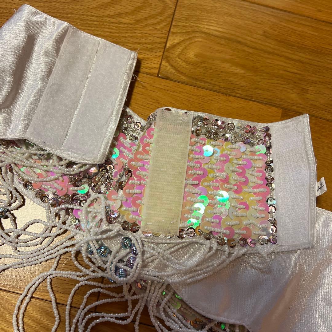 ベリーダンス セットアップ 衣装 ホワイト