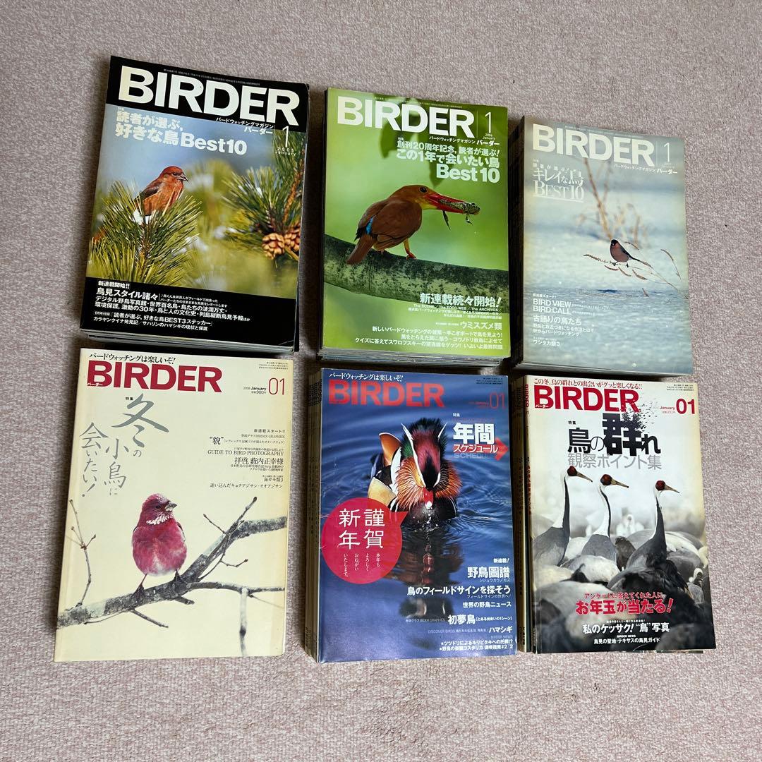 BIRDER バーダー（月刊日本の生物）　　　　　　　　441冊 37年分