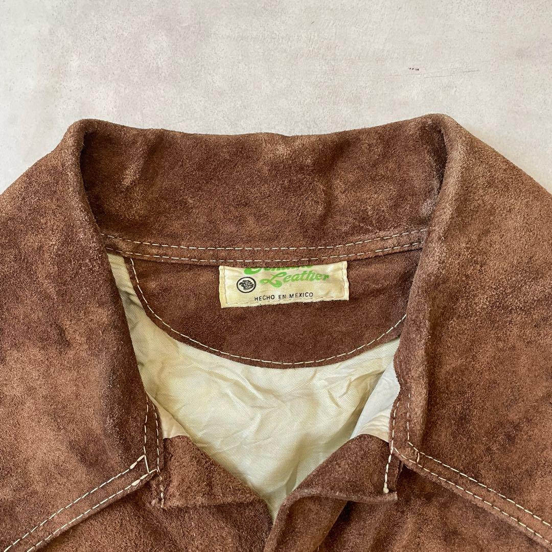 70s スエード　トラッカージャケット　レザージャケット