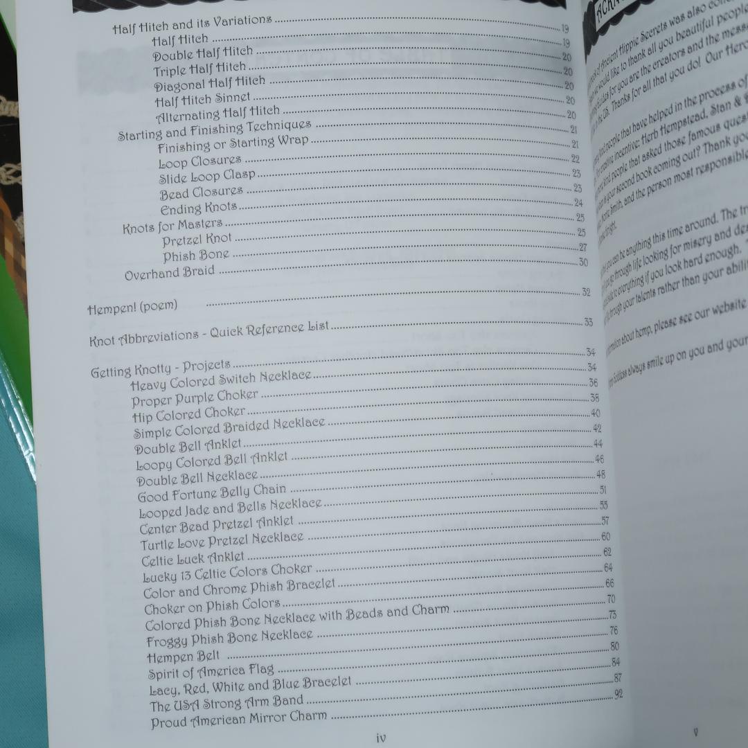 洋書　ヘンプ - アクセサリー・ジュエリー　テキストブック2冊セット