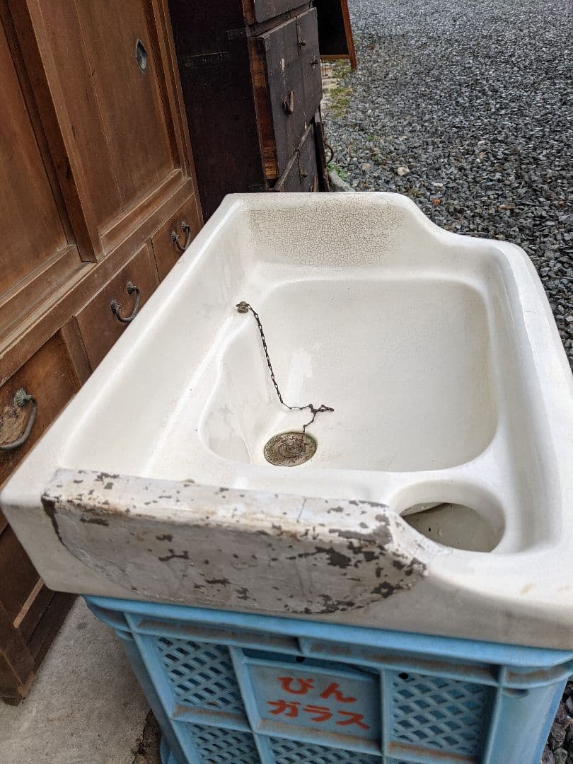 レトロな洗面台