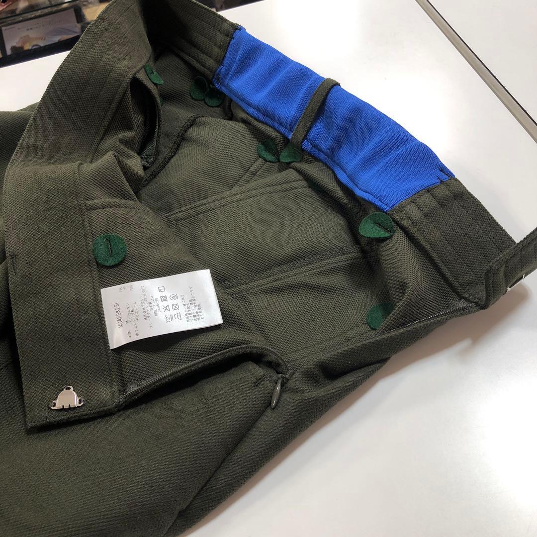 マンシングウエアレディスゴルフスカート ダークグリーンL