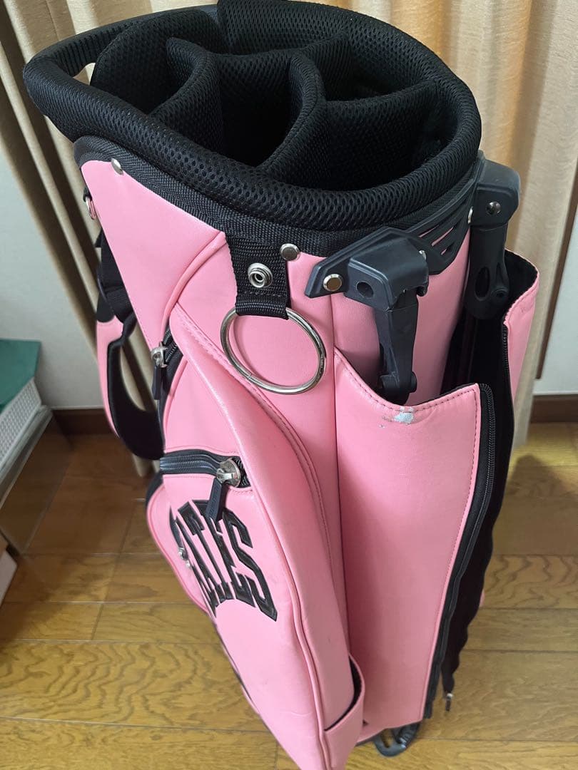 ⭐️パーリーゲイツ キャディバッグ PUレザー カート スタンド 6分割 ⭐️