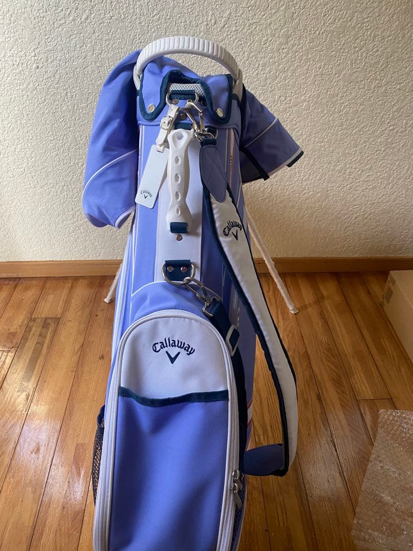 CALLAWAY スタンドキャディバッグ 紫色 ストライプデザイン