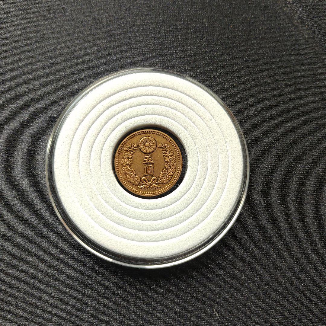 日本 旧貨幣 桜の花 6万、五圓、明治30年(発行,初年号)超レア！