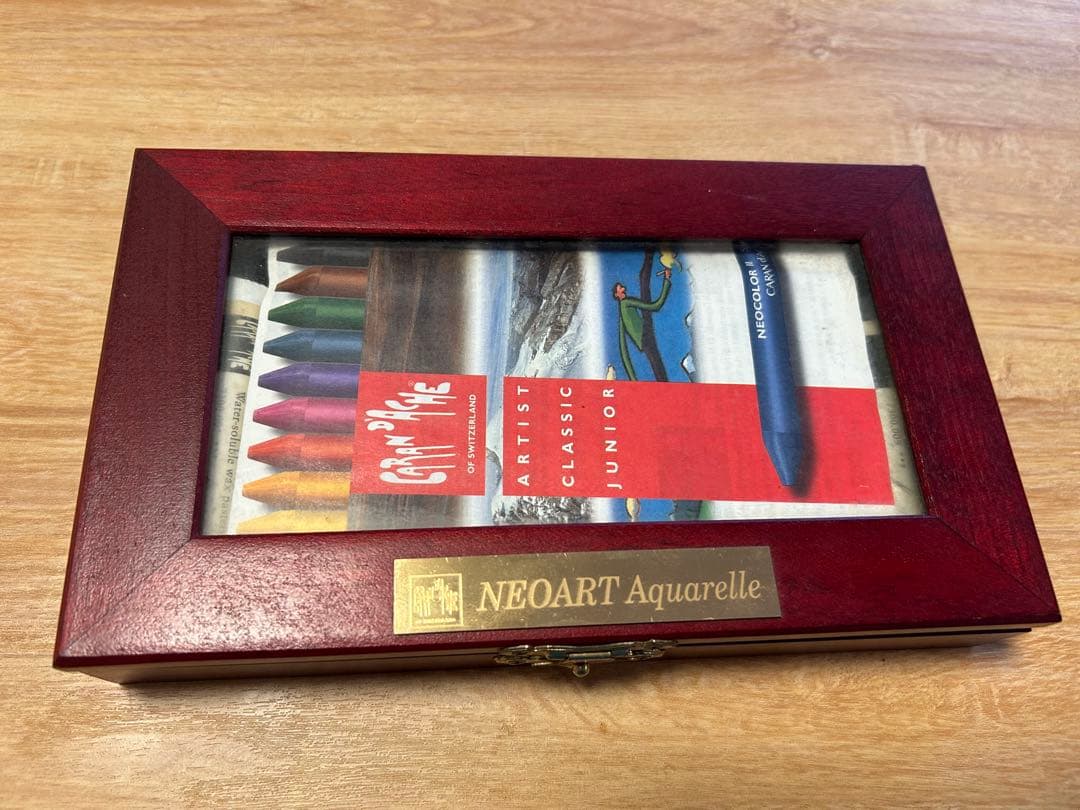 カランダッシュ スプラカラーソフト80色、ネオアートアクアレル木箱入りの2セット