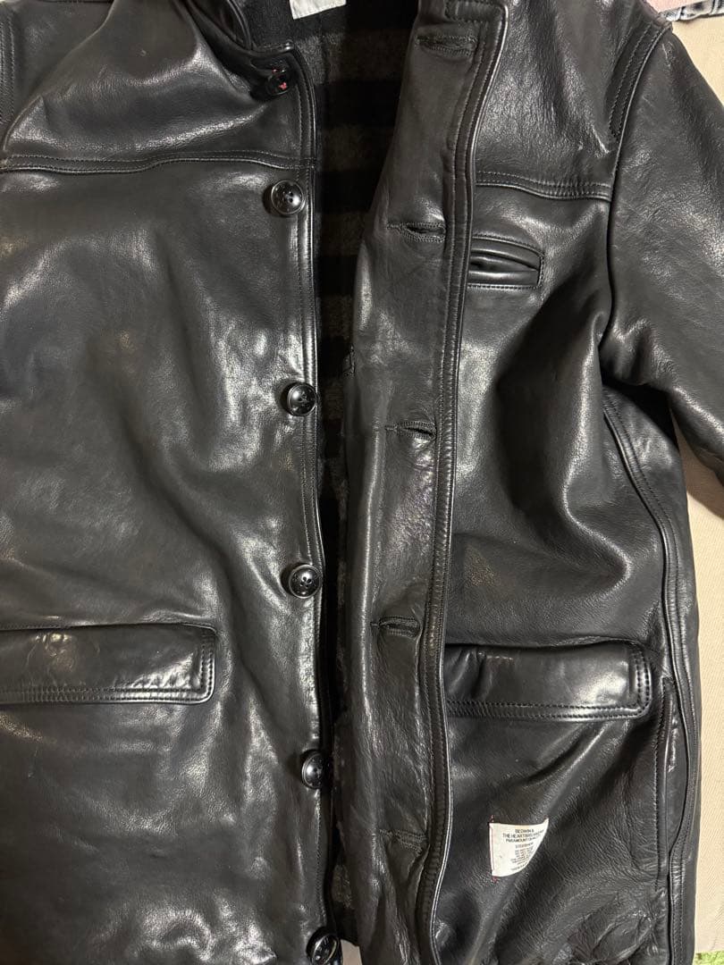 bedwin レザーカーコート 野村訓市