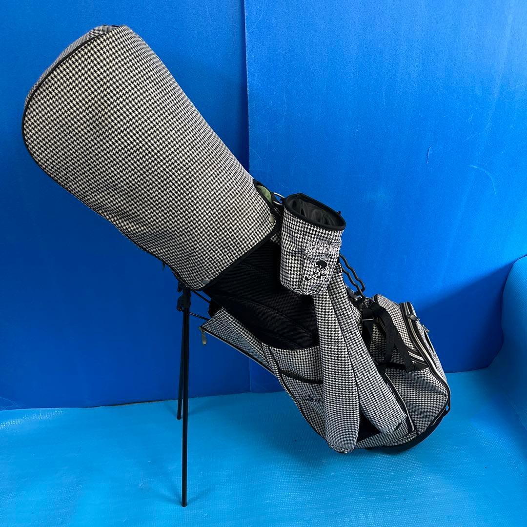 SRIXONチェック柄スカルデザインゴルフバッグ