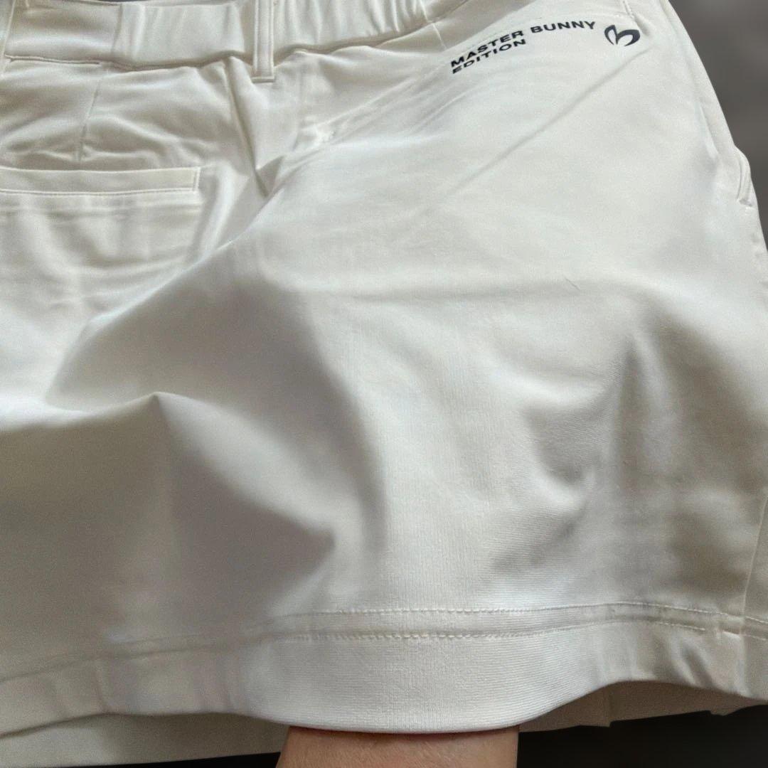 【新品タグ付】マスターバニー♪ホワイトスカート インナーパンツ一体型 S