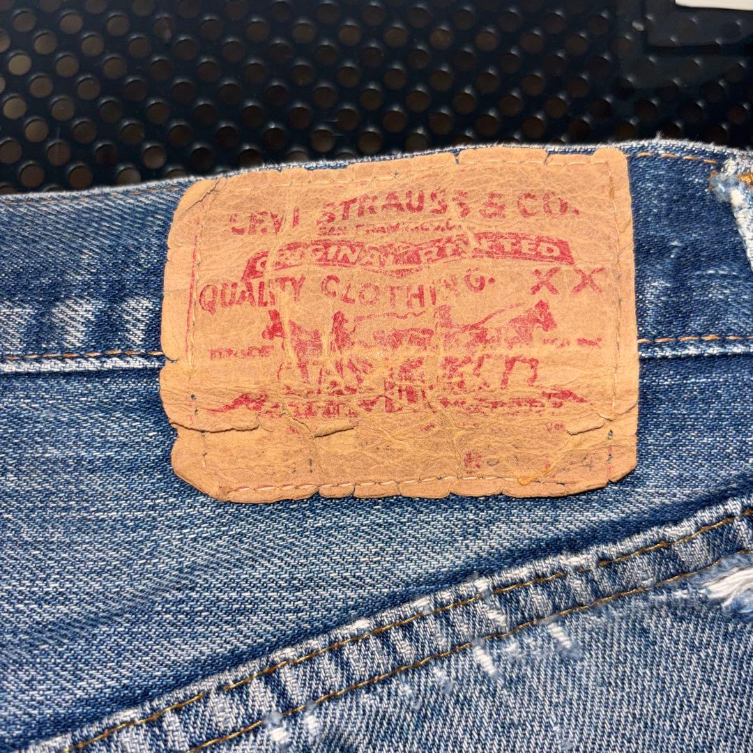 宇*宙様 Levi's 501xx BIG E 66前期 デニムパンツ ダメージ