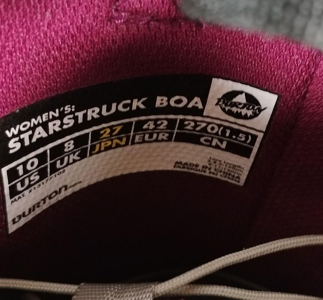 バートン STAR Strike BoA ブーツ 27cm　グラトリ　パウダー