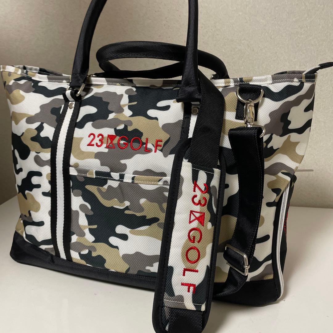 【未使用】23区GOLF・２ウェイ カモフラージュ・ボストンバッグ