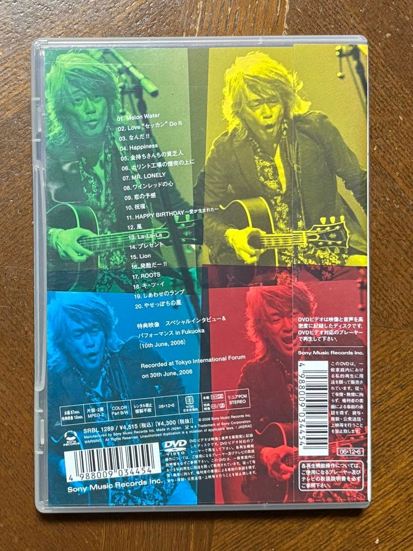 玉置浩二 /KOJI TAMAKI 06 「PRESENT」 TOUR LIVE