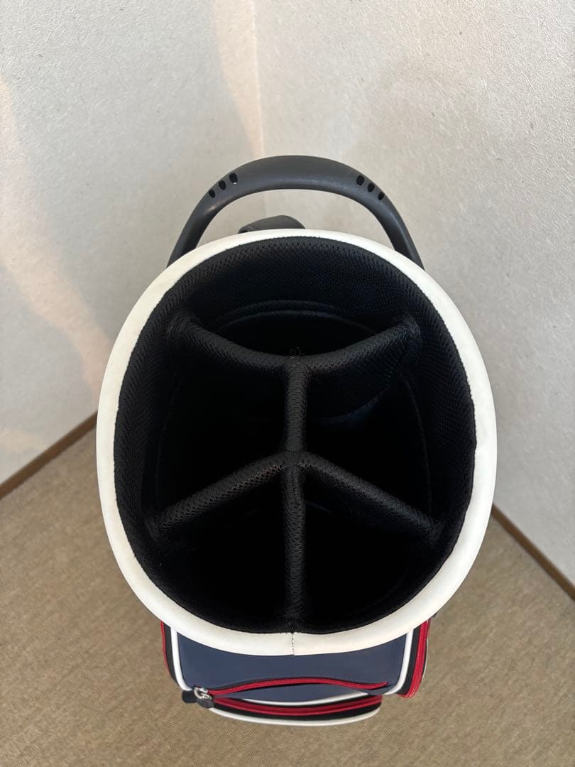 JACK BUNNY キャディバッグ ホワイト/ネイビー