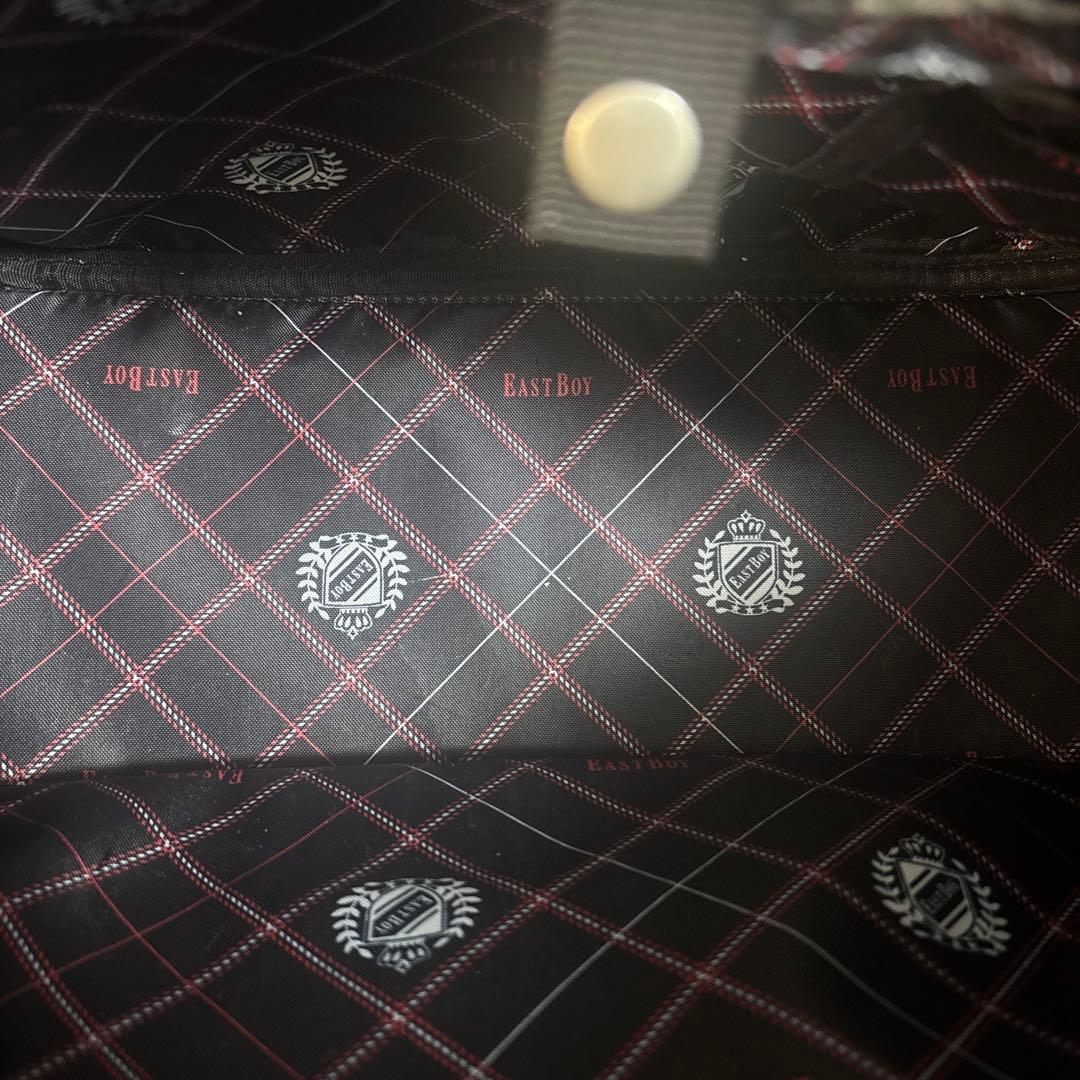 イーストボーイ ブラック 赤刺繍 スクールバッグ