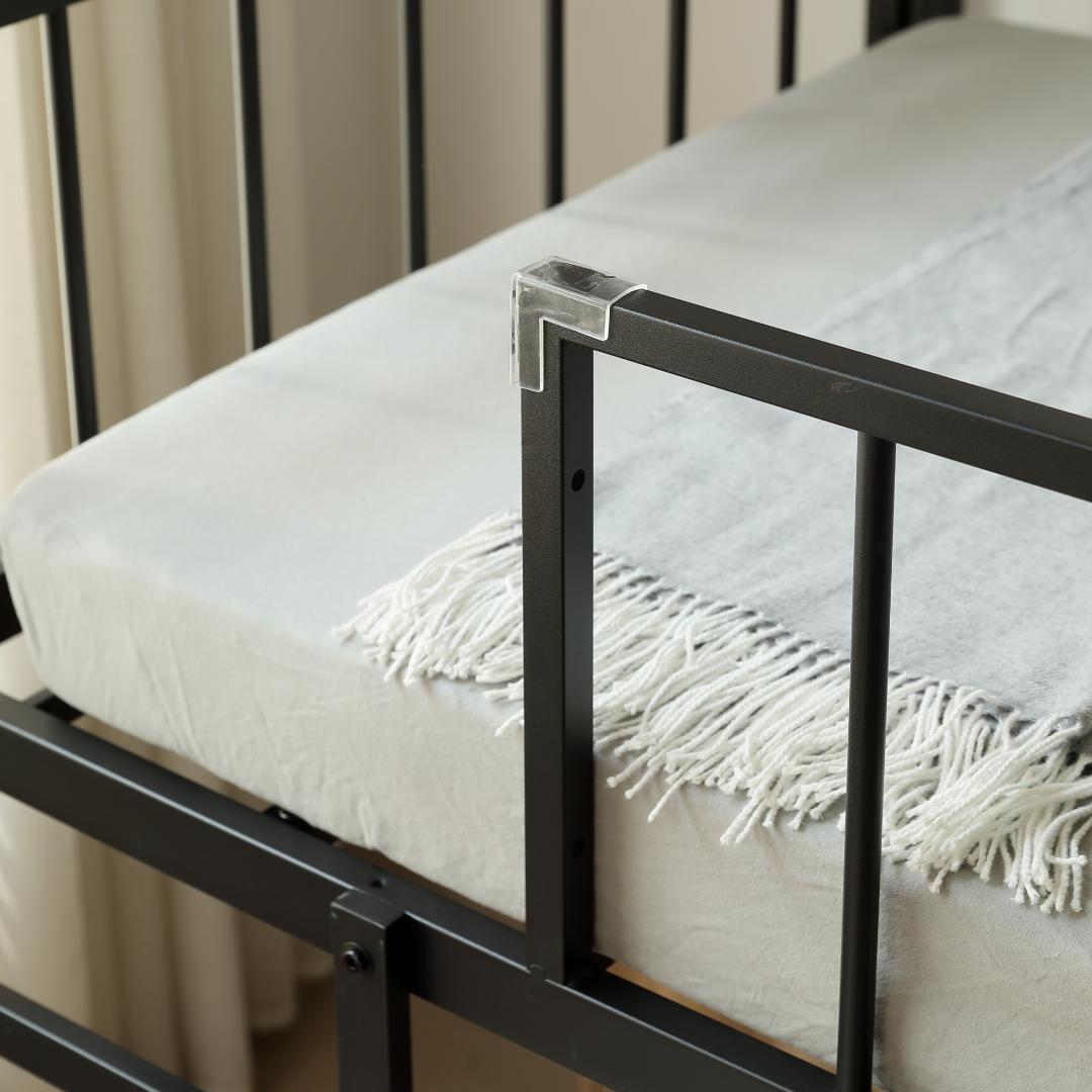 超人気！ロフトベッド パイプベッド （S）高さ110cm　かわいい　BLACK