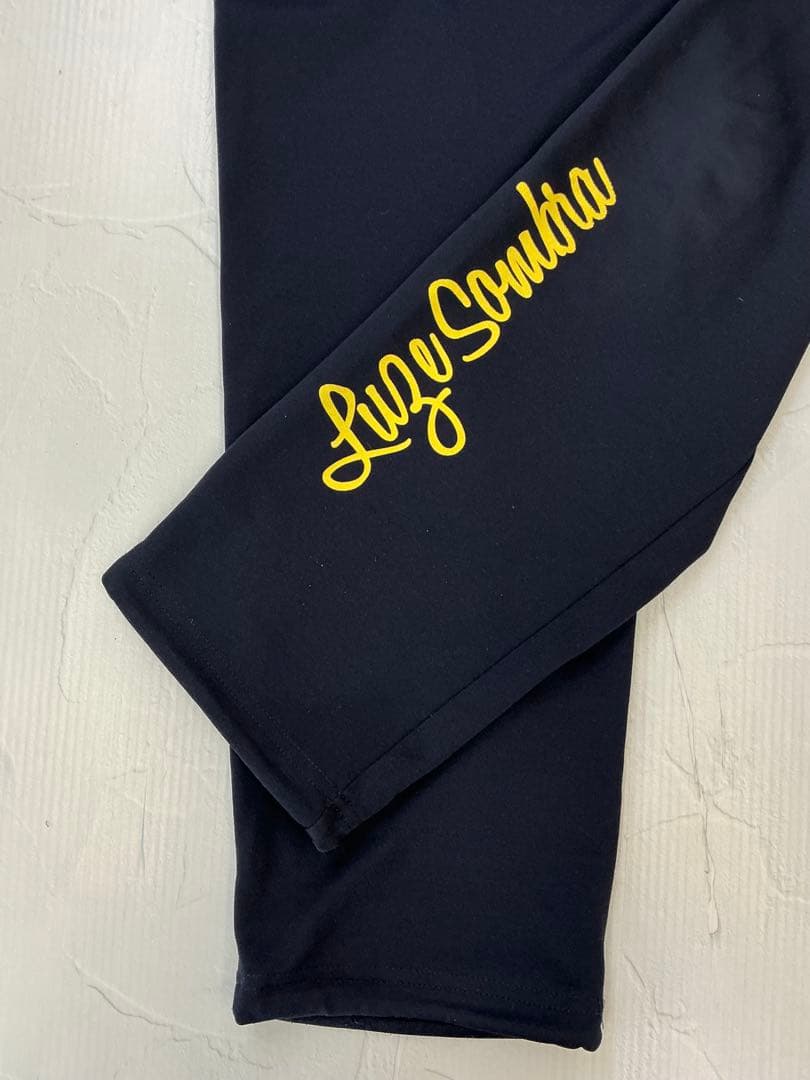 H137　ルースイソンブラ　ジャージ上下　セットアップ　蛍光イエロー　黒　M