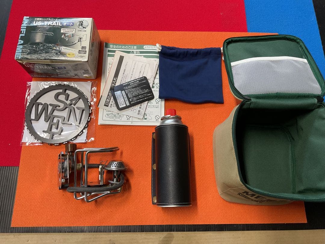 UNIFLAME US-TRAILオート　分離式CB缶バーナーストーブセット美品