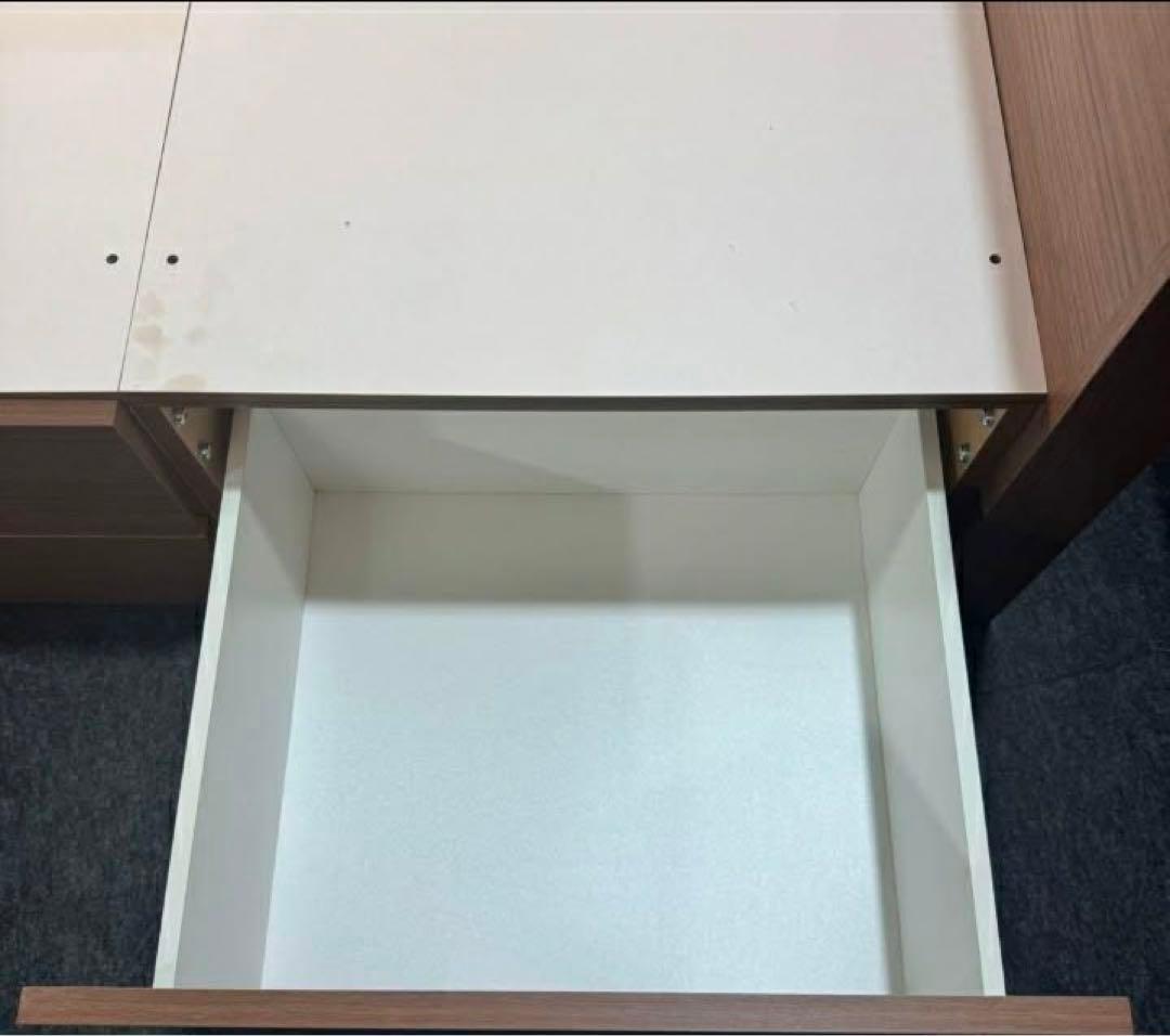 「関東エリアの方に向け」美品シングルベッドフレーム ブラウン 引き出し付き