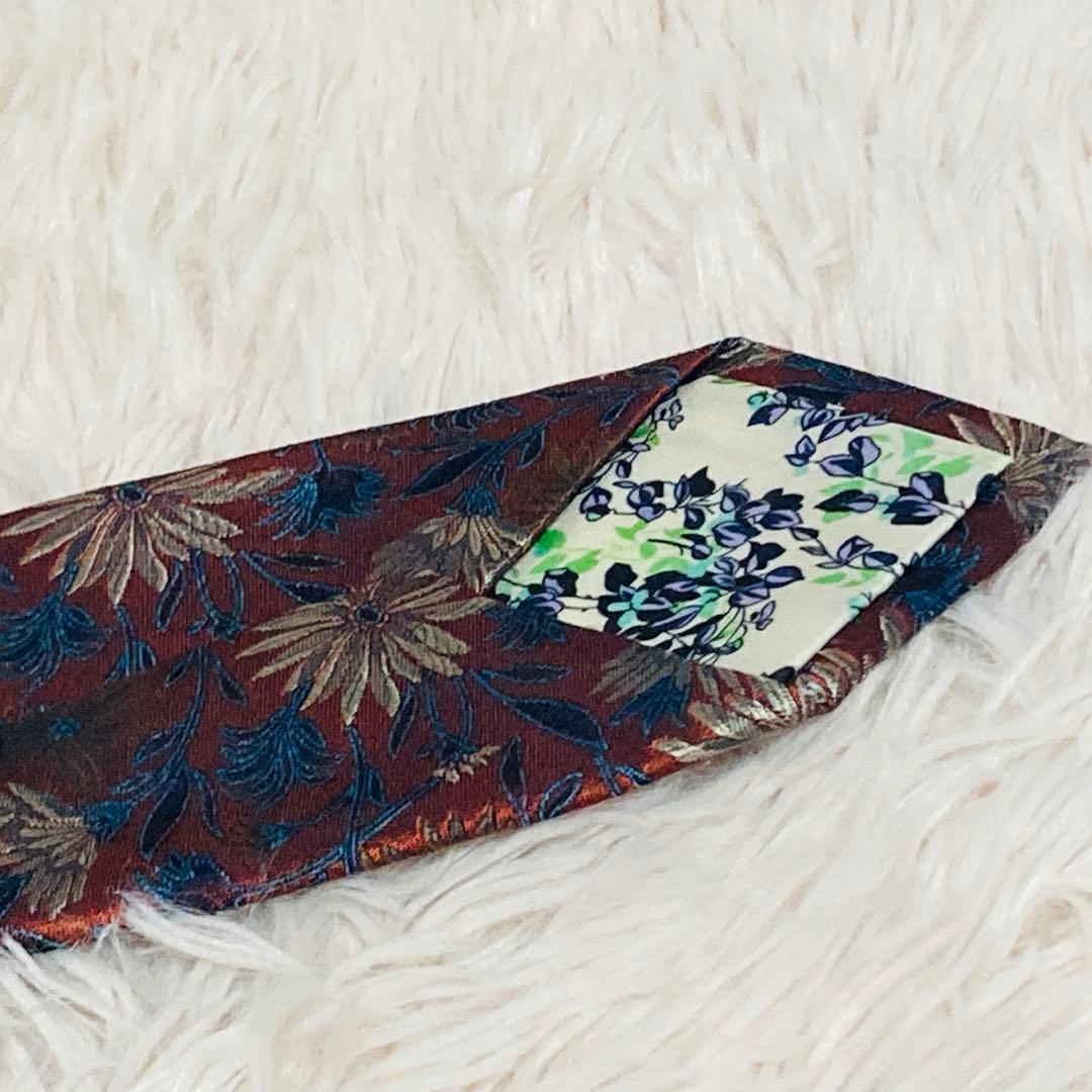 Paul Smith ポールスミス　シルク100% 花柄　ネクタイ フラワー