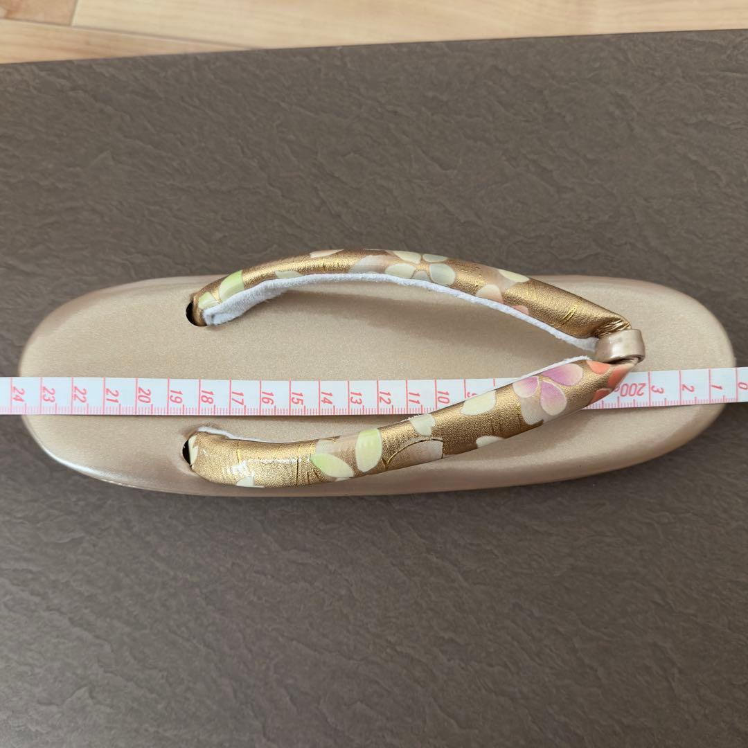 和装用草履と花柄バッグのセット　成人式