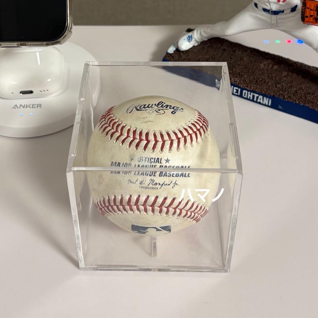大谷翔平 実投球ボール オラクルパーク 本人投球キャッチ 動画あり MLB公式球