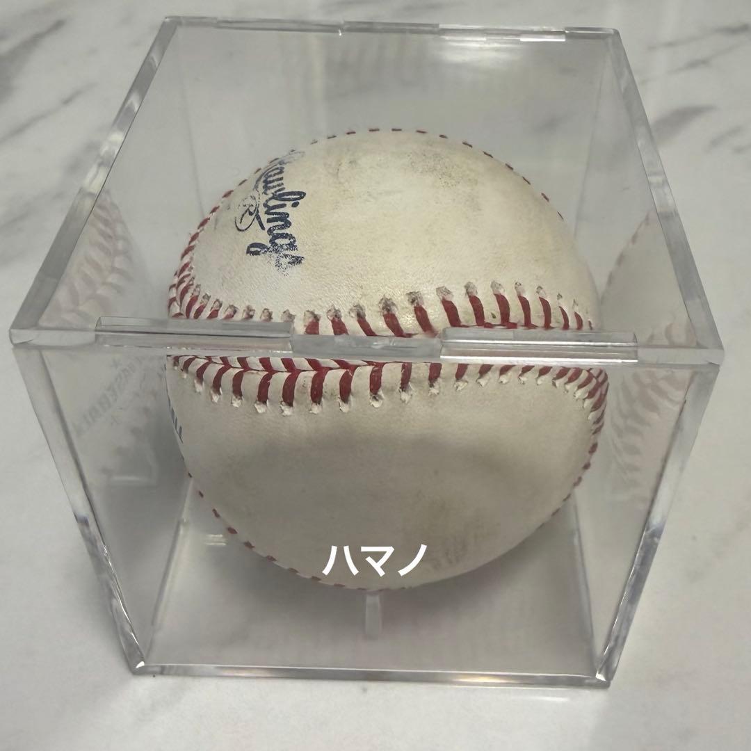 大谷翔平 実投球ボール オラクルパーク 本人投球キャッチ 動画あり MLB公式球