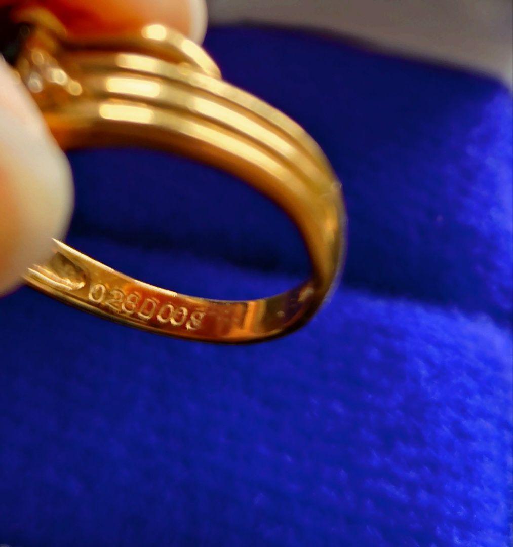 k18サファイアリング