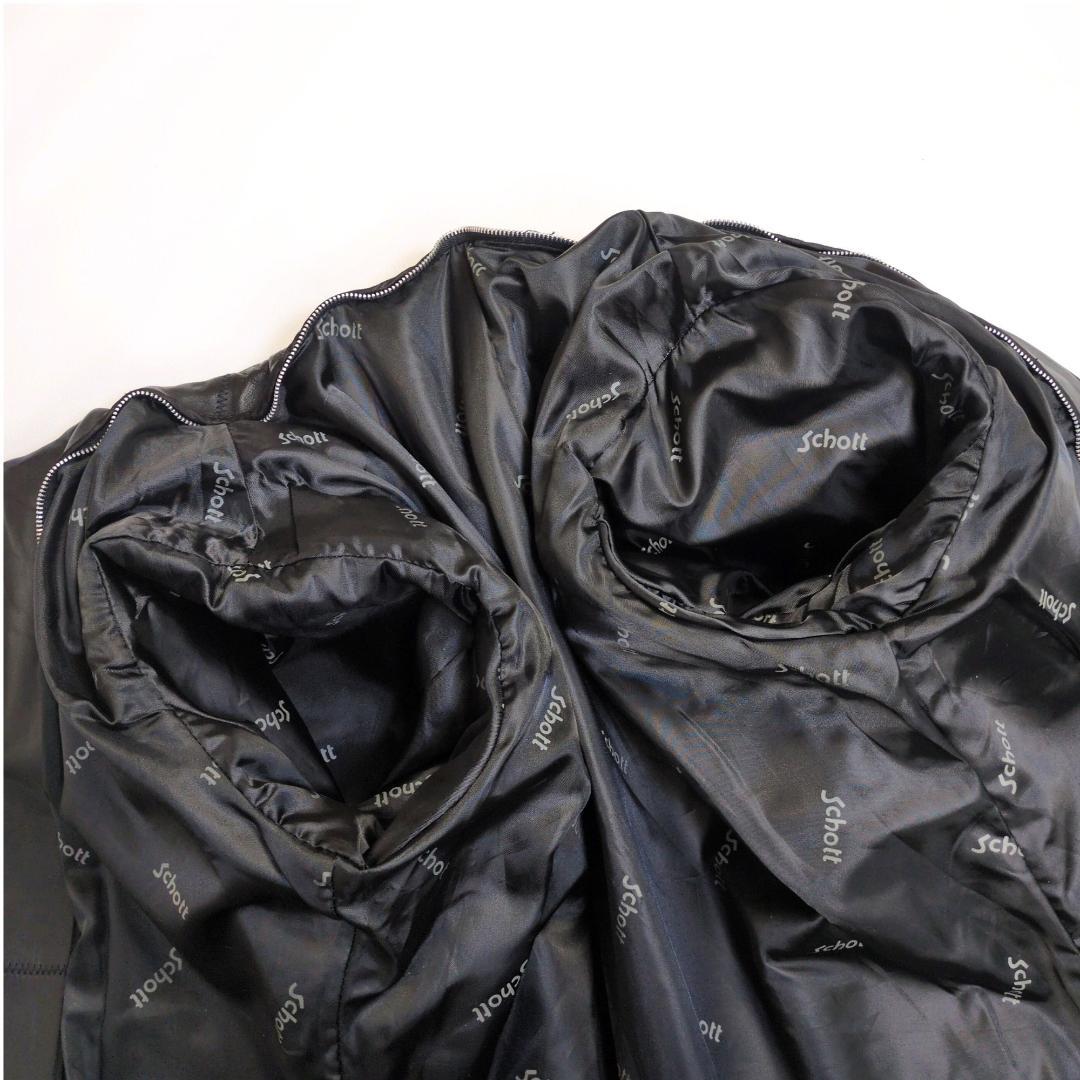 Schott ショット 641 38 シングルライダースジャケット ライナー付き