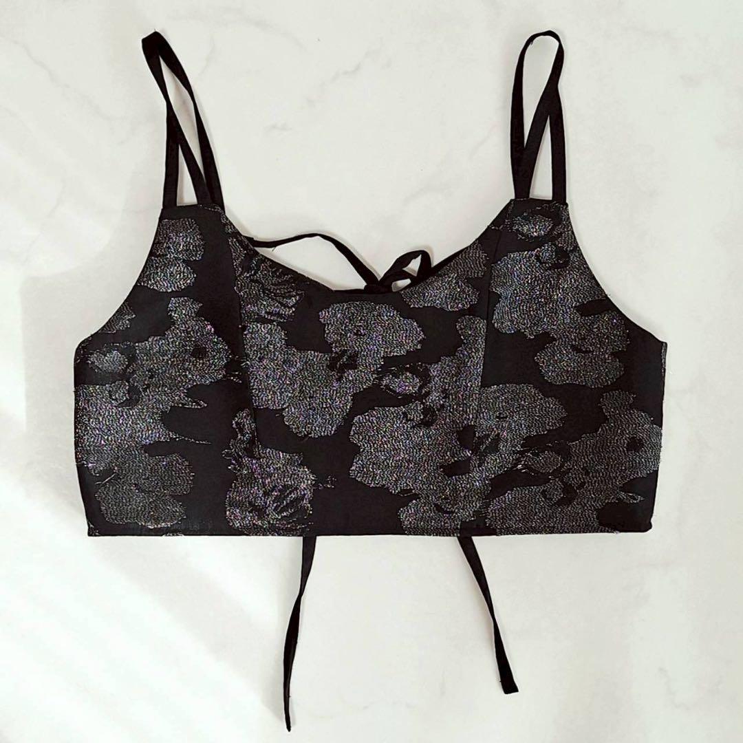 B2101 HARE 2Pビスチェ イソザイチュニックシャツ レザー 黒 F