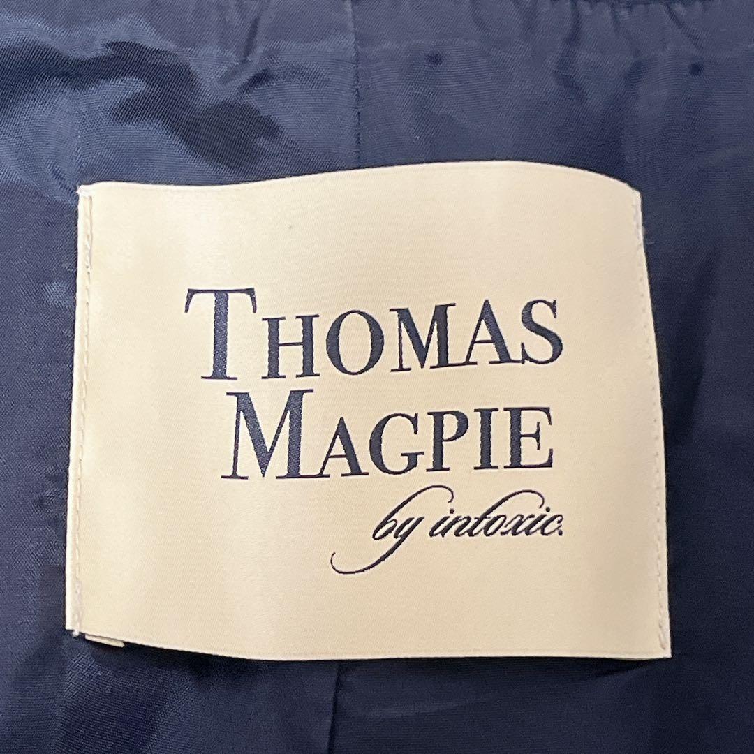 トーマスマグパイ / ベスト /ブラック/38/無地 / 麻/リネン混/日本製