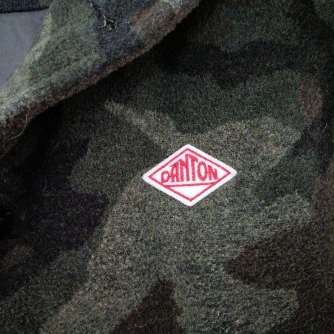 2way ダントン×BEAMS 別注　ウール ダウンベスト フード脱着 カモ柄