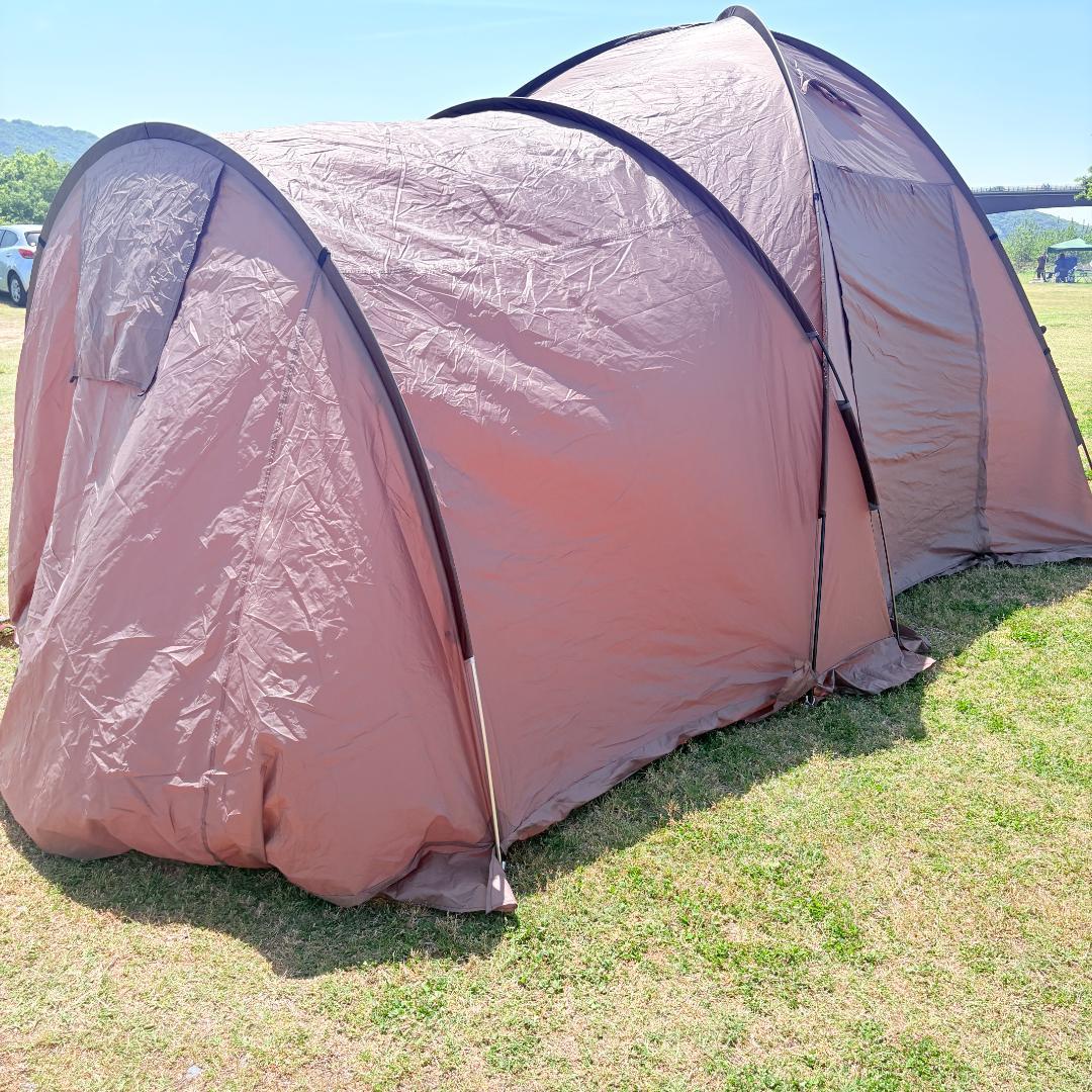 【Hilander】アルミフレーム2ルームテント キャンプ テント ドーム 大型