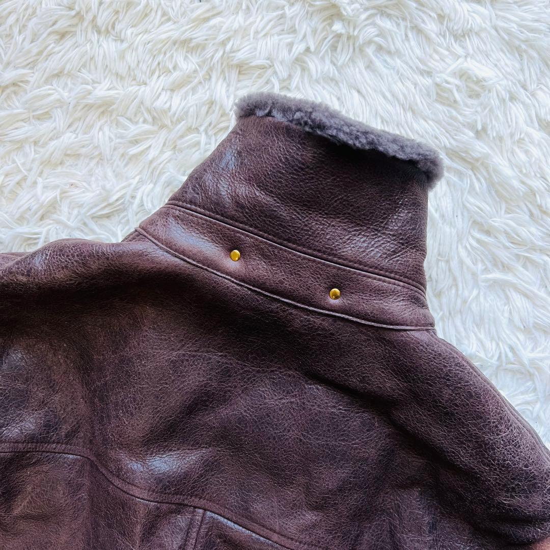 あきら　新品未使用 現行 ポールスミス ムートン ブルゾン L ブラウン