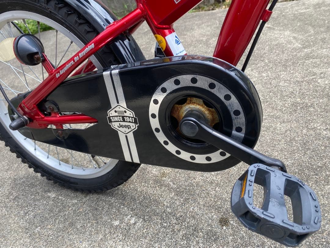 【にょにょ】Jeep 子供用自転車 18インチ（補助輪付属）