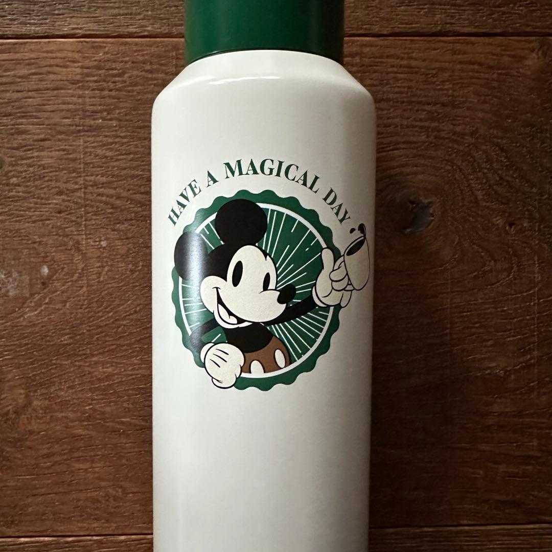 新品　スタバ　Mickey スクリューリッドステンレスボトル ホワイト