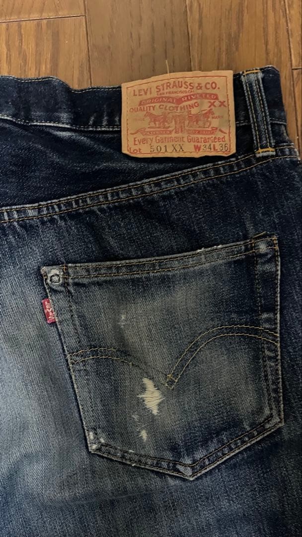 Levi's 501XX USA製 バレンシア 555刻印W34L36 BIGE
